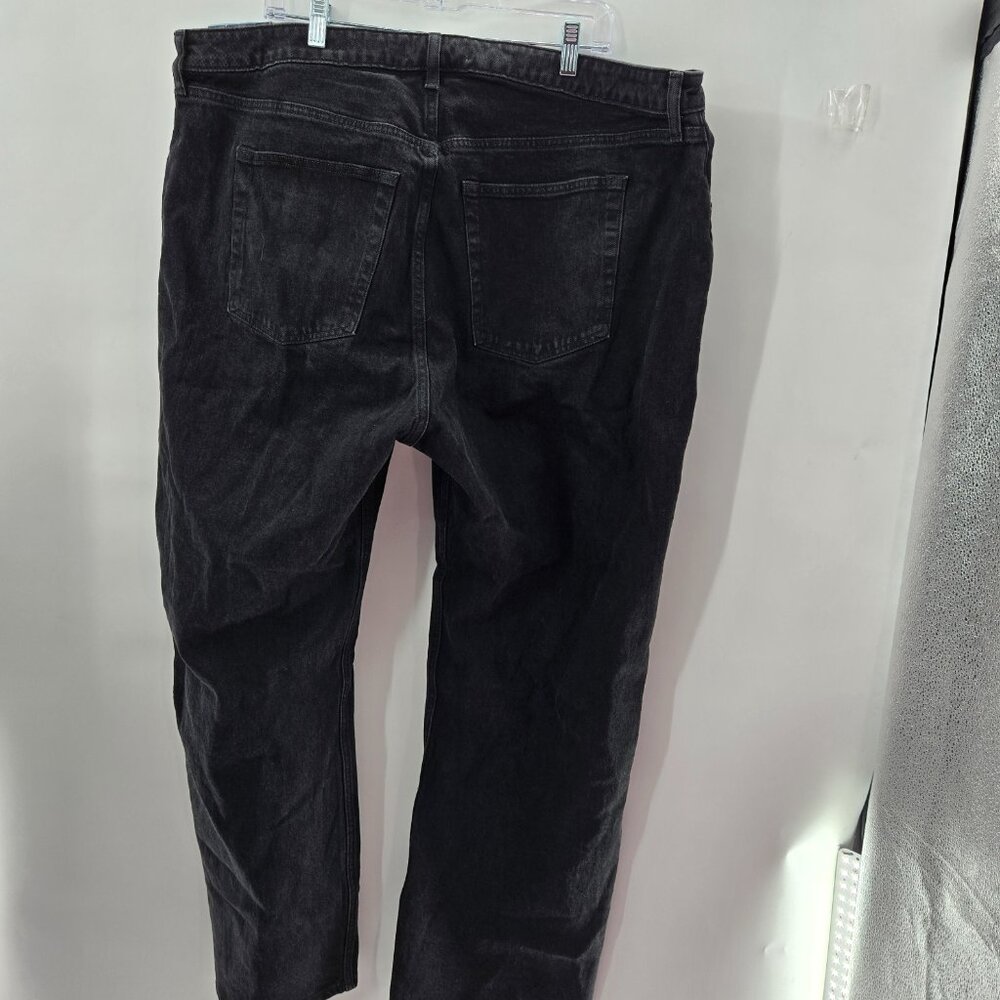 Abercrombie and Fitch Black Curve 90s High-Rise Split Hem Jeans 36L/22L - Picture 2 of 12